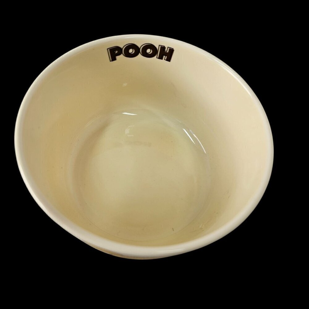 Disney Winnie The Pooh Ceramic Bowl 4.5"D x 4.5"H By Milne & Shepard Cream NWT - Picture 4 of 8